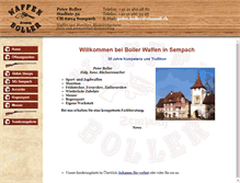 Tablet Screenshot of boller-waffen.ch